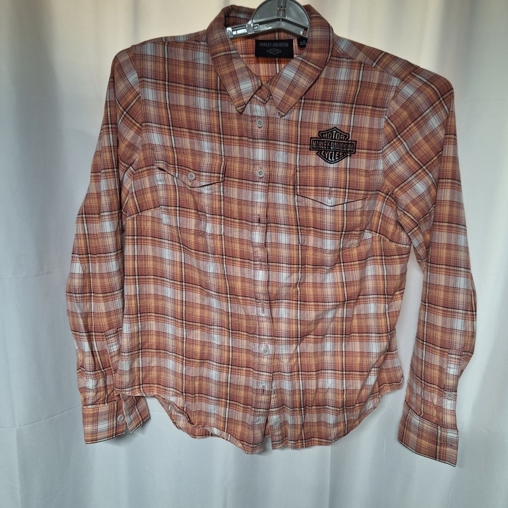 Harley Davidson Graphic Print Button-down Shirt